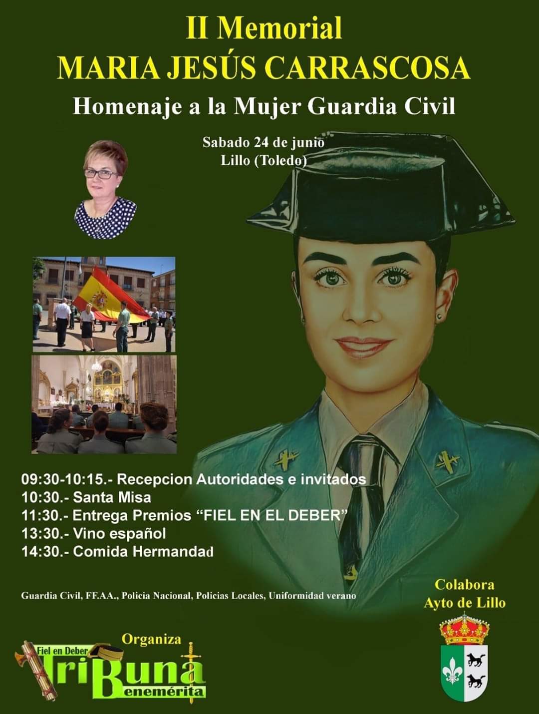 II Memorial María Jesús Carrascosa. Premios Fiel en el Deber. Lillo (Toledo) 2023.
